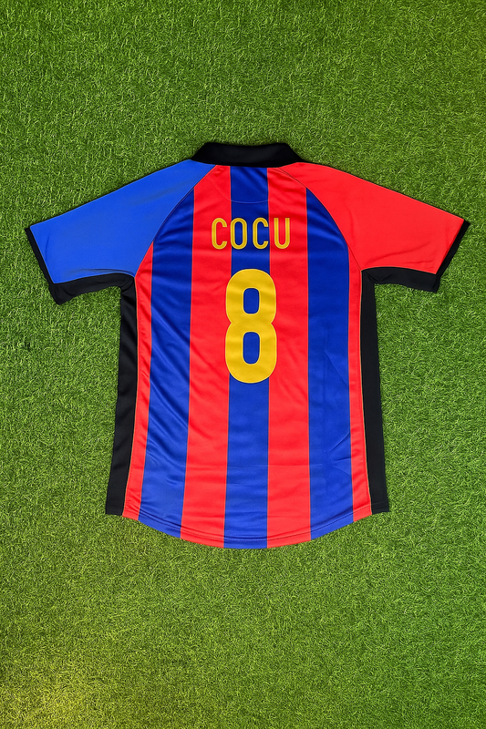 Phillip Cocu 8 – Maillot de football rétro domicile du FC Barcelone 2001/2002