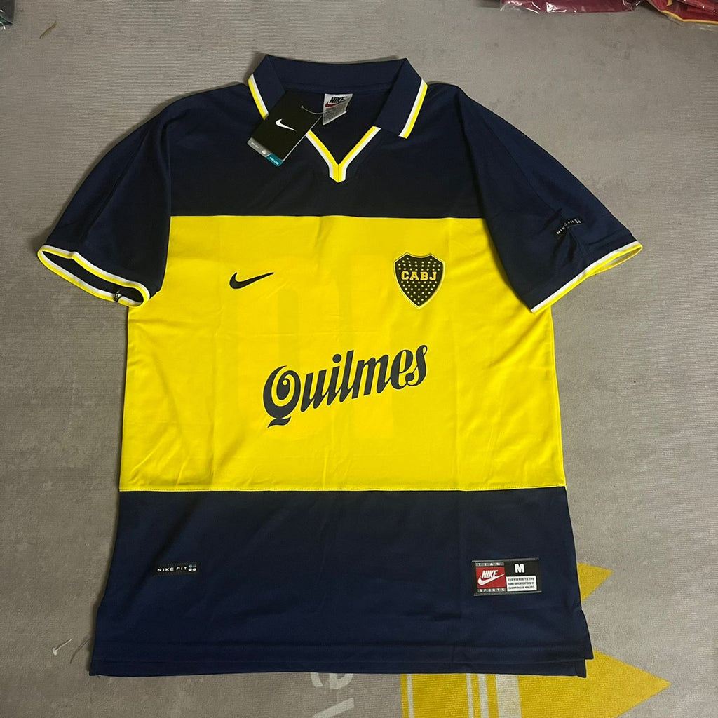 Juan Roman Riquelme Boca Juniors 1998-1999 Retro Football Jersey Trikot