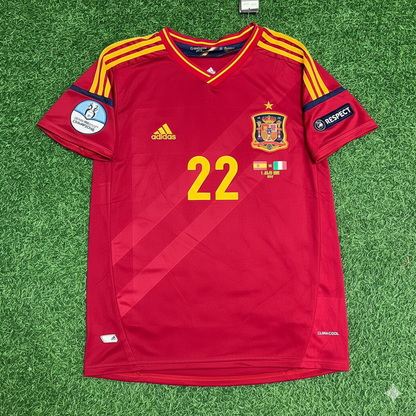 Alvaro Negredo Spain EURO 2012 Final Retro Football Jersey Kit