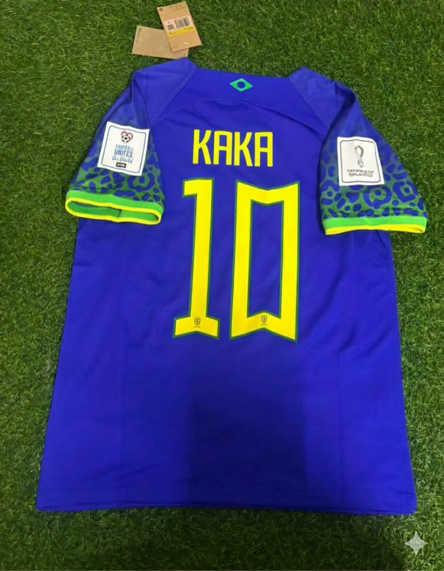 Kaka Leite Brazil Retro Football Jersey