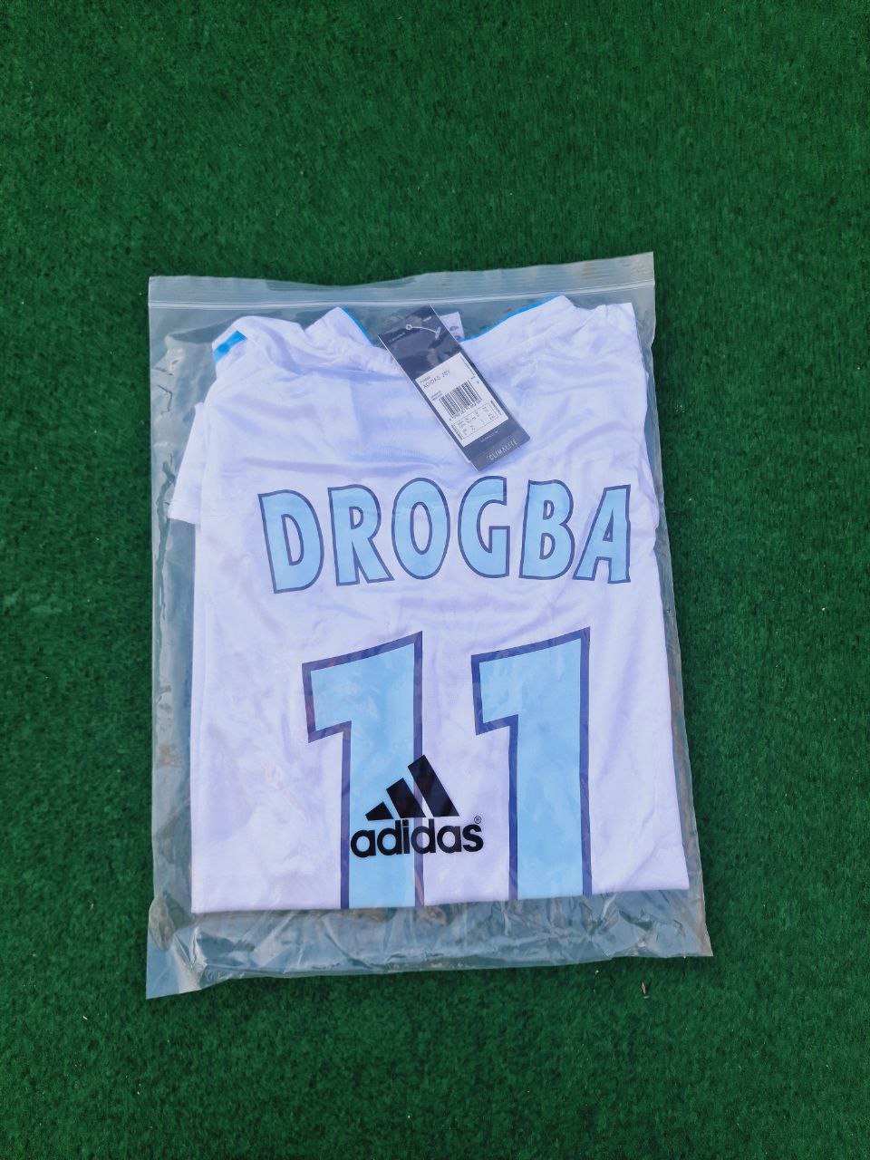 Olympique Marseille Didier Drogba 2003-04 Heim OM Fußballtrikot