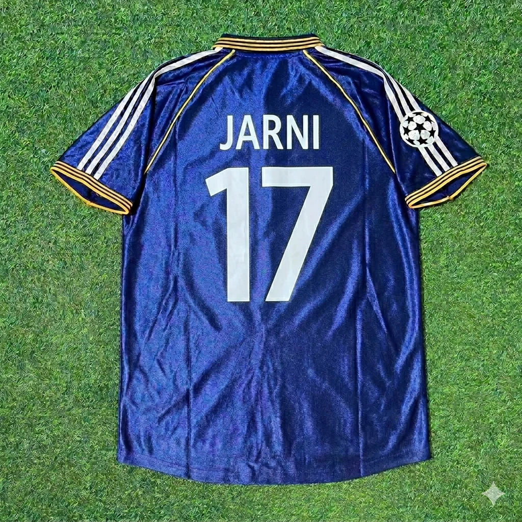 Robert Jarni 17- Real Madrid 1998-1999 Blue Retro Jersey Soccer Shirt