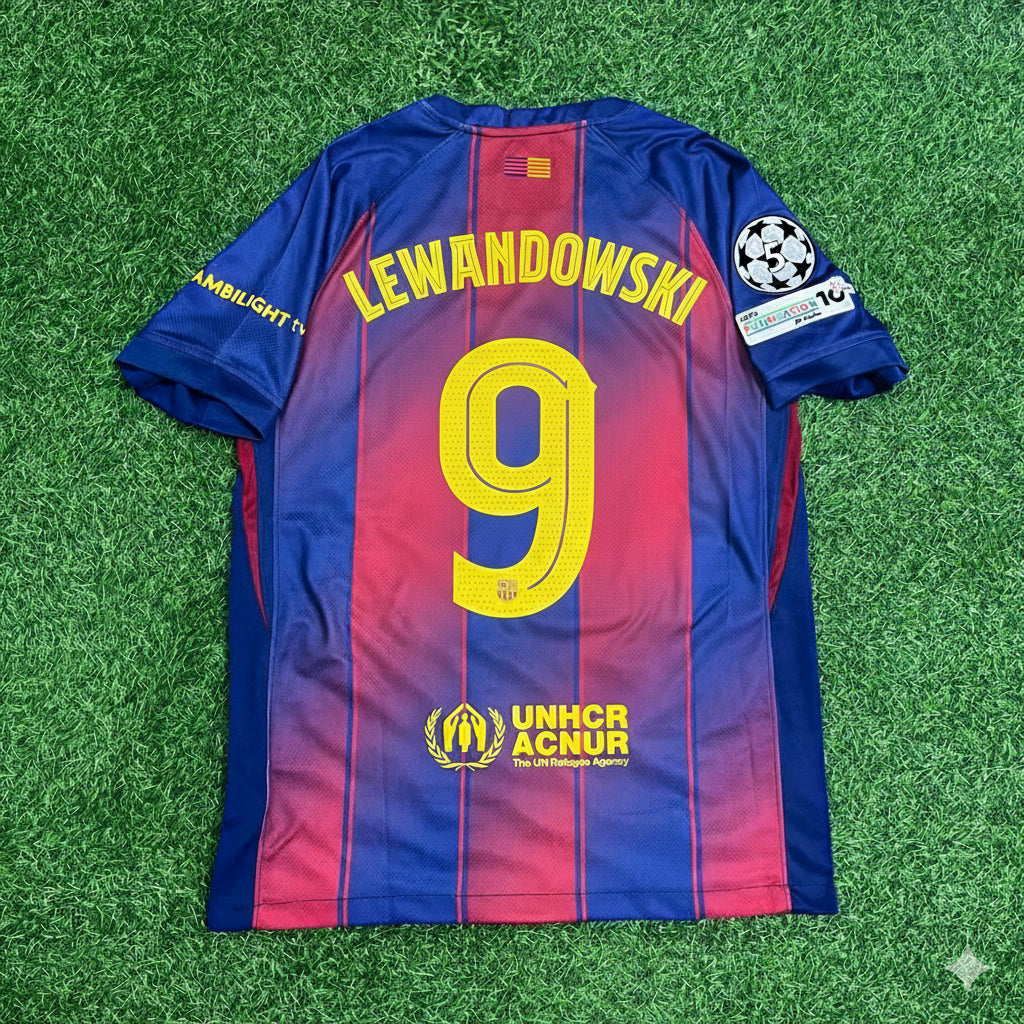 Robert Lewandowski Barcelona 2025/2026 Season Kit Jersey Trikot Maillot