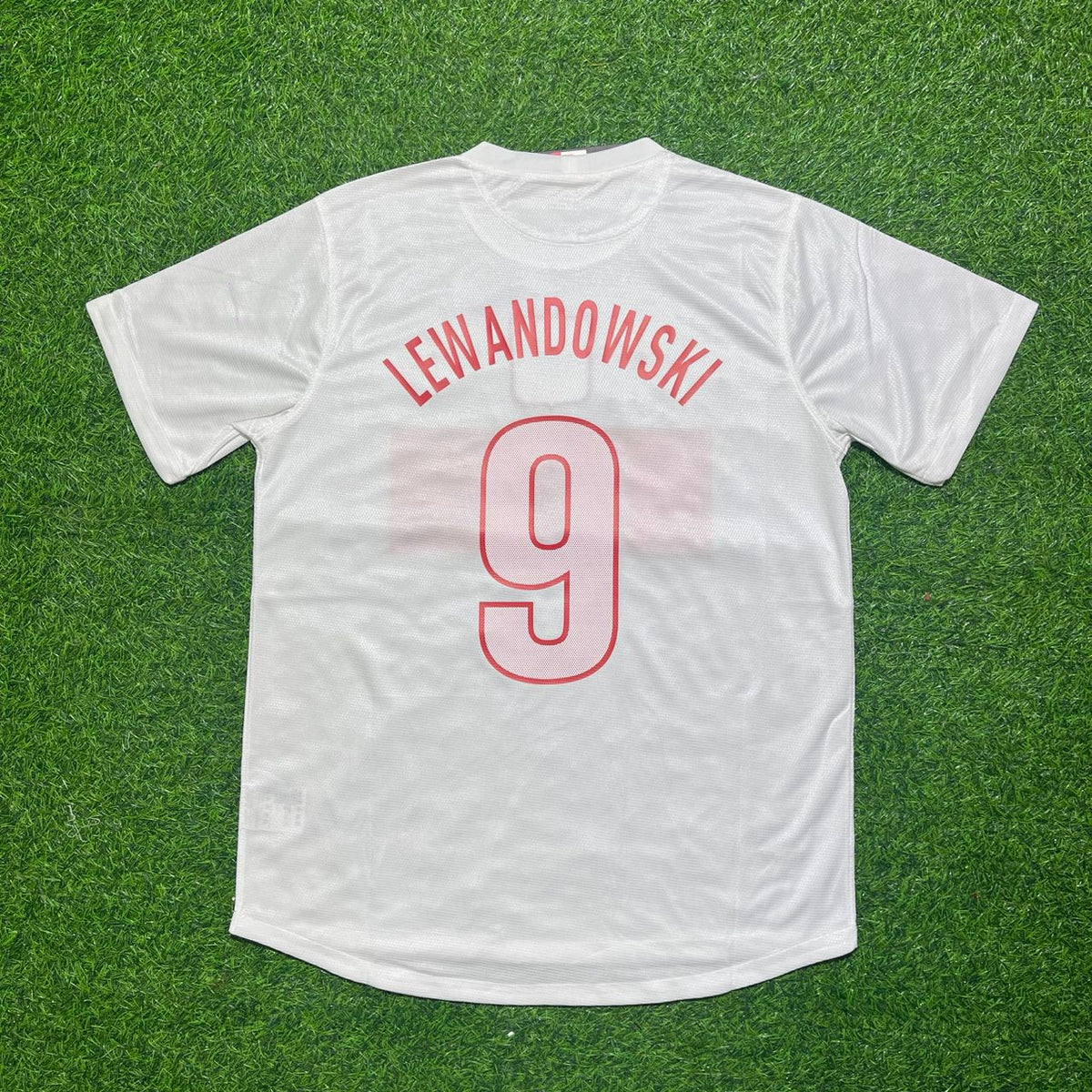 Maillot de football rétro Robert Lewandowski Pologne 2012