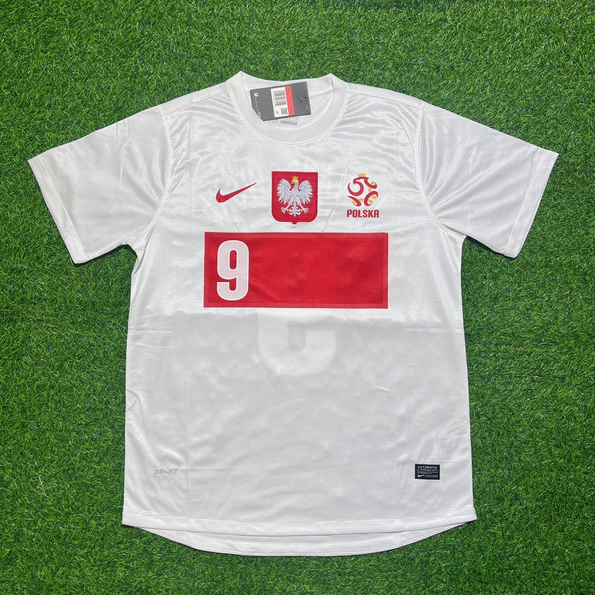 Maillot de football rétro Robert Lewandowski Pologne 2012