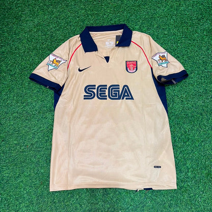 Robert Pirès #7 Arsenal 2001-2002 Auswärtstrikot Golden Retro