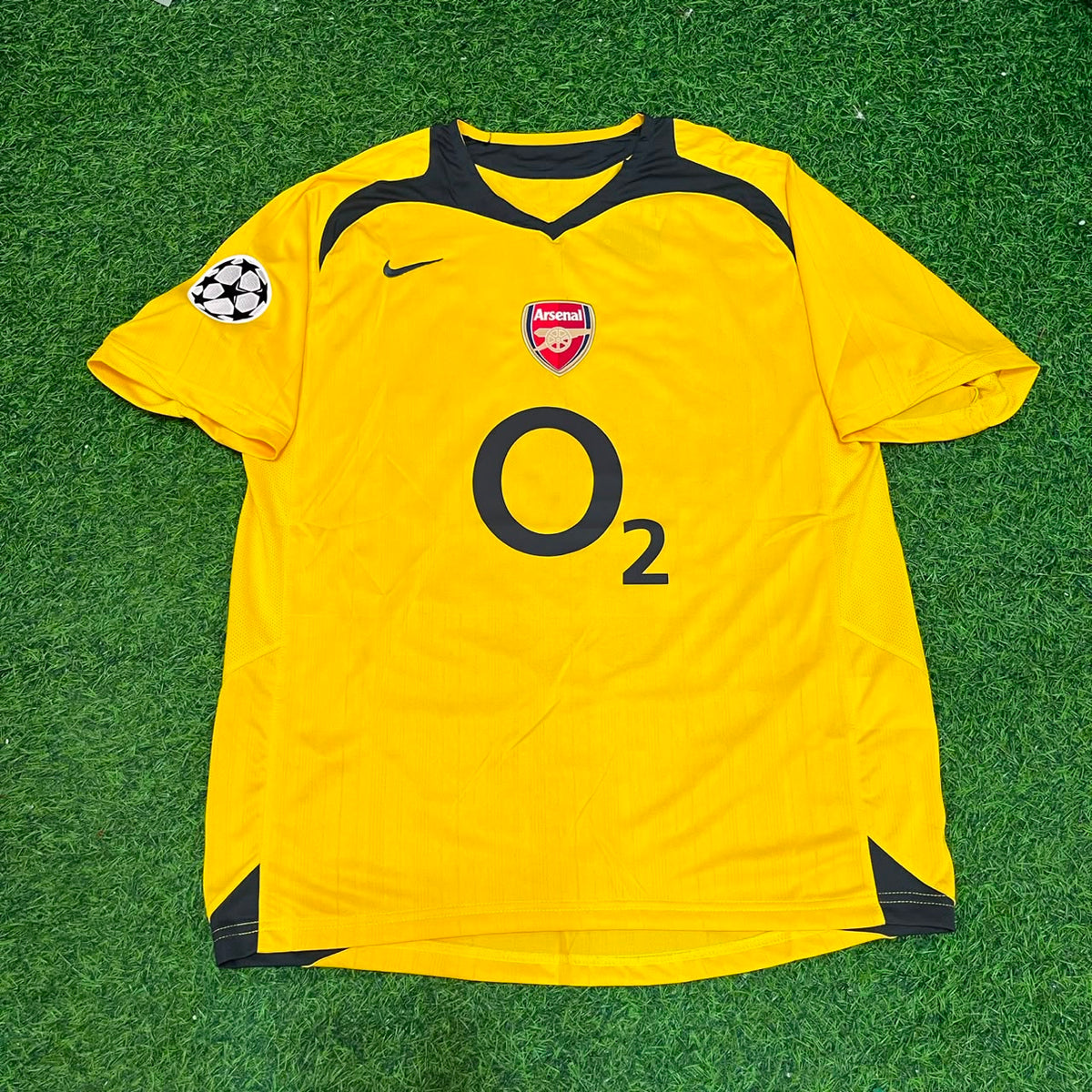 Robert Pires 7 - Arsenal 2005/06 Maillot Rétro Jaune Trikot Maillot Maglia