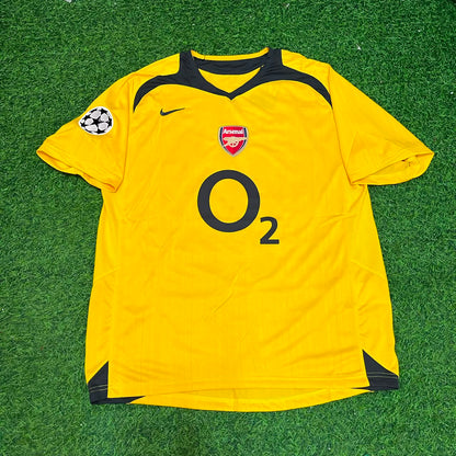 Robert Pires 7 - Arsenal 2005/06 Maillot Rétro Jaune Trikot Maillot Maglia