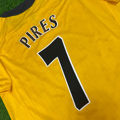 Robert Pires 7 - Arsenal 2005/06 Maillot Rétro Jaune Trikot Maillot Maglia