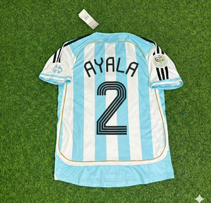 Roberto Ayala Argentina 2006 World Cup Retro Soccer Jersey Maillot Trikot