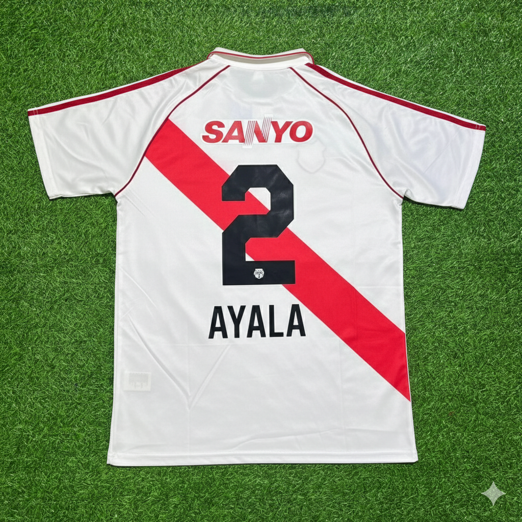 Roberto Ayala River Plate 1993/1994 Retro Home Football Jersey