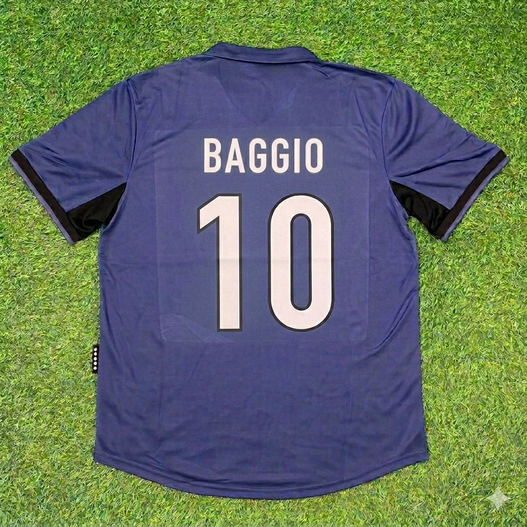 Roberto Baggio #10 Inter Mailand 1998-1999 Heim-Retro-Fußballtrikot
