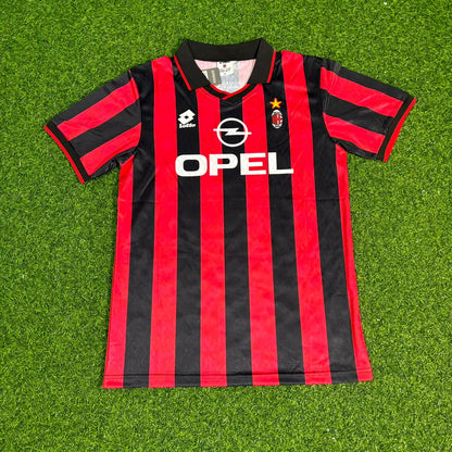 Roberto Baggio AC Milan 1995-1997 Home Retro Football Jersey