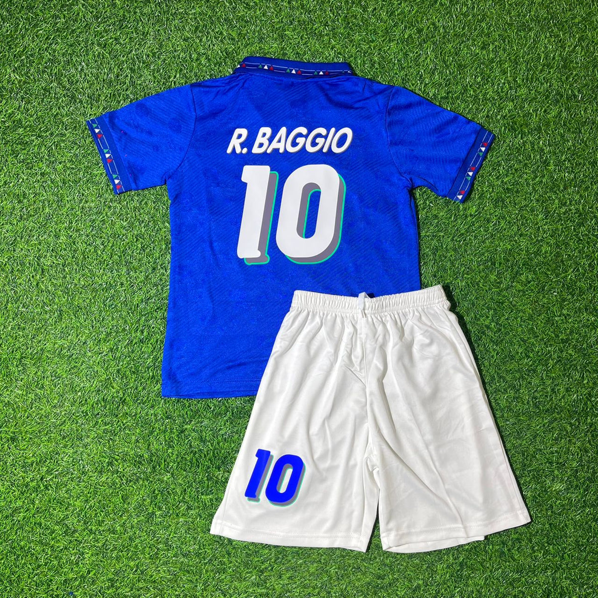 Roberto Baggio Italien 1994 WM Retro Kinder Fußball Trikot Set