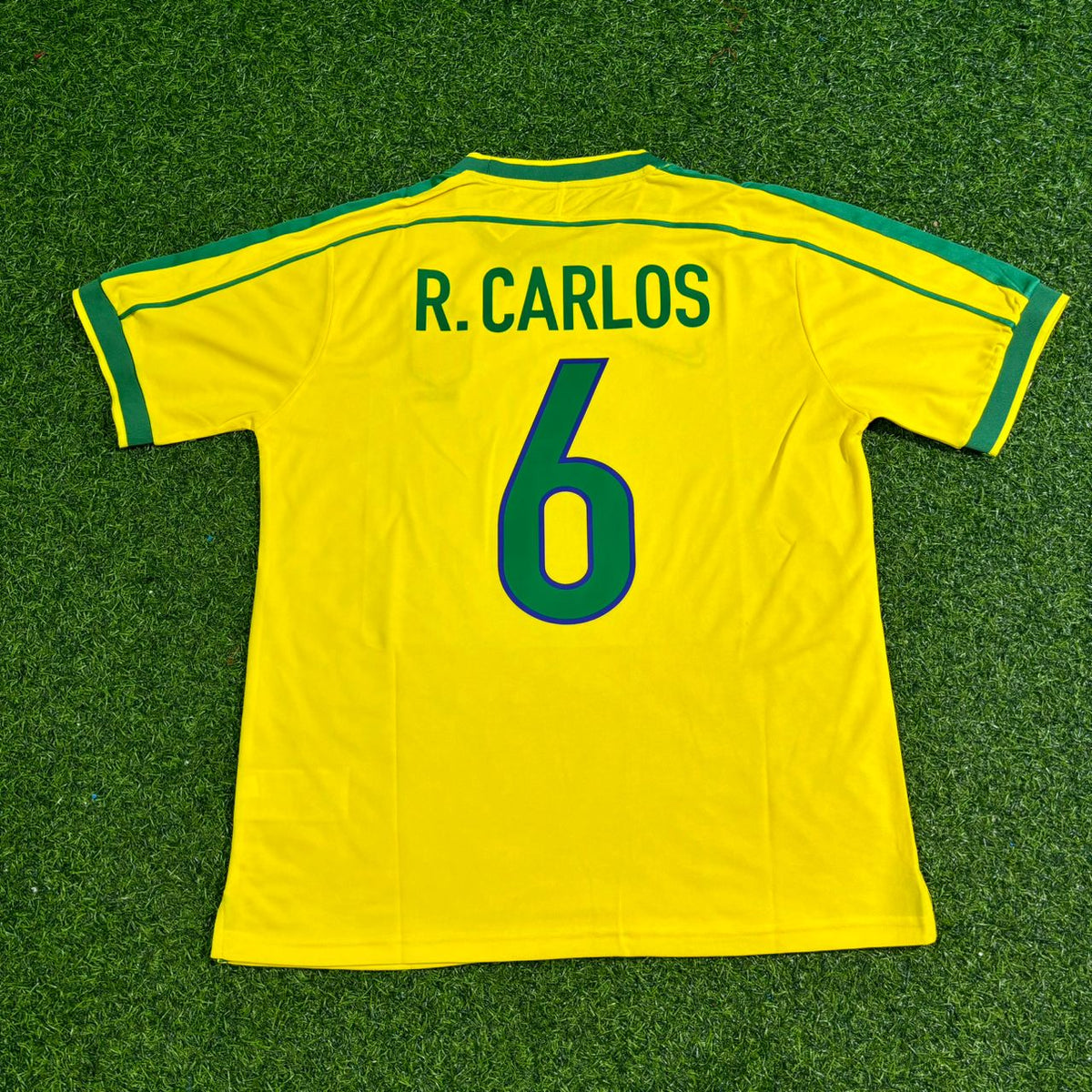 Roberto Carlos #6 Brasilien 1998 WM Retro Trikot Fußballtrikot