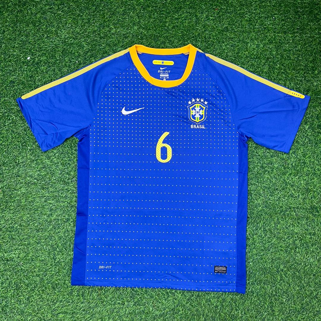 Roberto Carlos Brasilien WM Retro Blaues Trikot