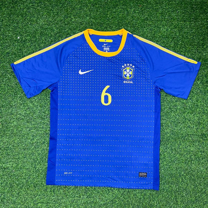 Roberto Carlos Brasilien WM Retro Blaues Trikot