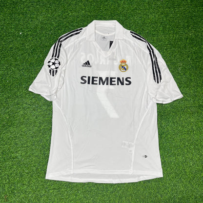 Roberto Carlos Real Madrid 2005-2006 White Football Jersey