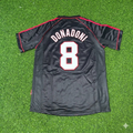 Roberto Donadoni #8 AC Mailand 1998-1999 Schwarzes Retro-Fußballtrikot