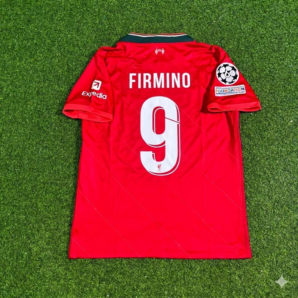 Maillot Rétro Domicile Roberto Firmino #9 Liverpool 2022 Finale Ligue des Champions