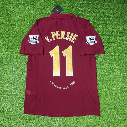 Robin van Persie Arsenal 2006 Highbury Burgund Retro Fußballtrikot