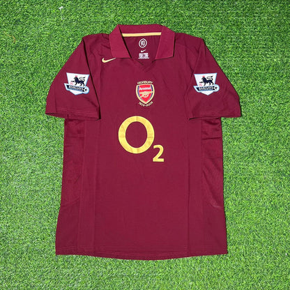 Robin van Persie Arsenal 2006 Highbury Burgundy Retro Football Jersey Soccer Shirt