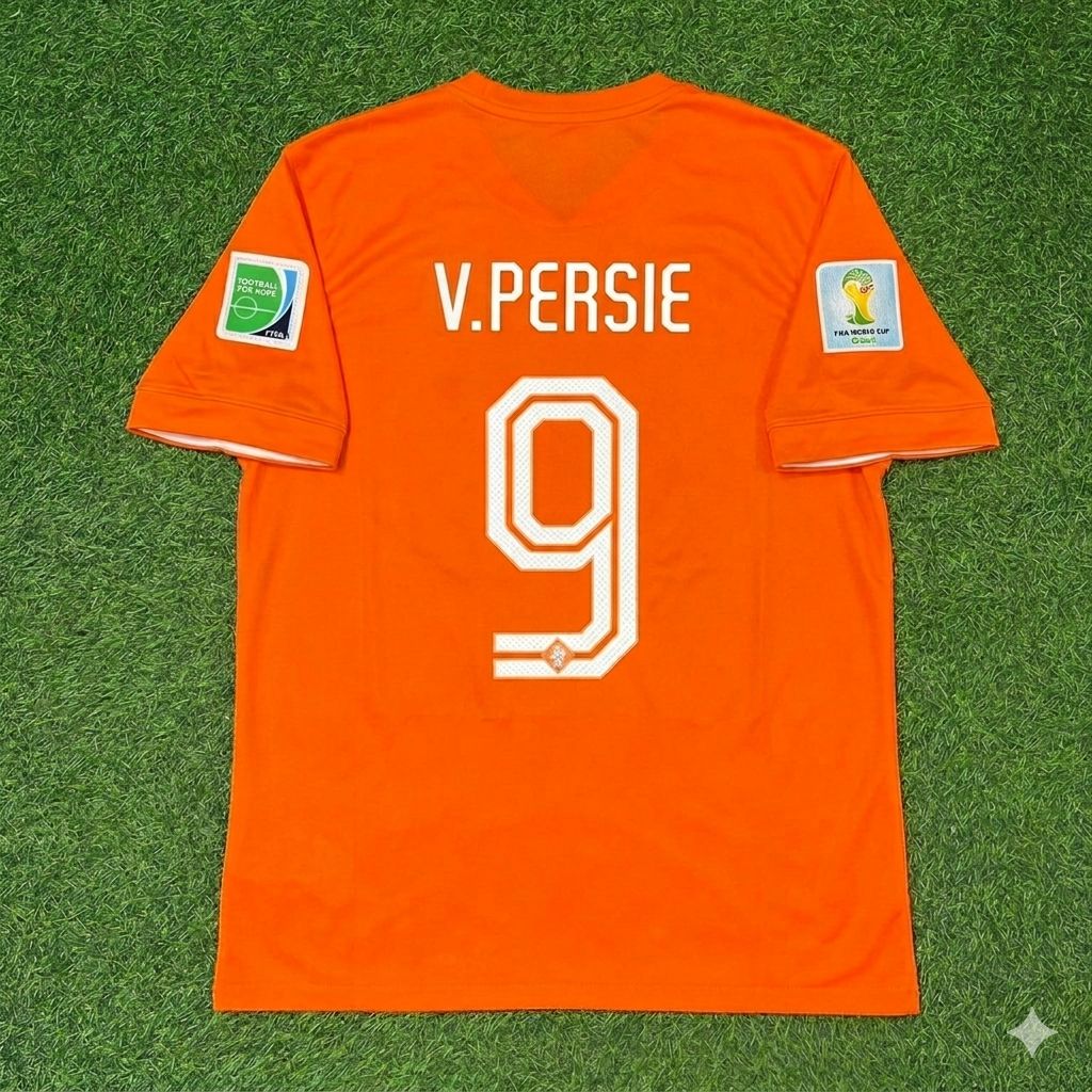 Robin van Persie Netherlands 2014 World Cup Home Football Jersey