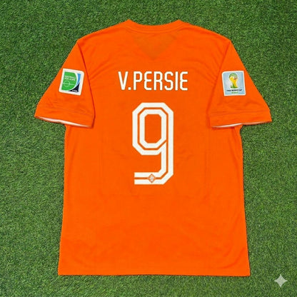Robin van Persie Netherlands 2014 World Cup Home Football Jersey