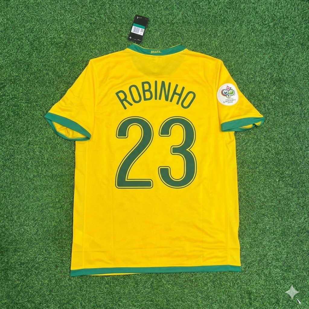 Robinho #23 Brazil 2006 World Cup Jersey Trikot