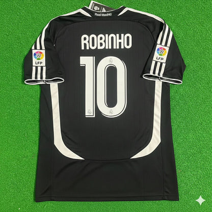 Robinho Real Madrid 2006-2007 Black Jersey Soccer Shirt
