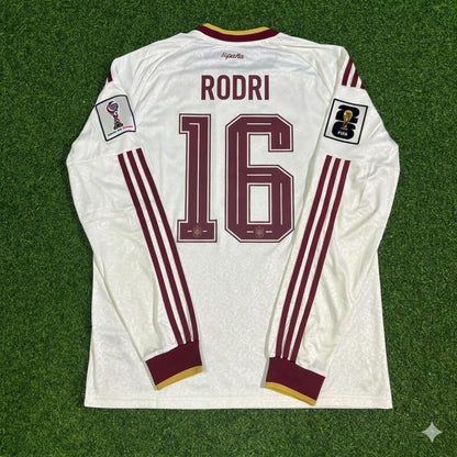 Rodri #16 Spanien WM 2026 Auswärts Langarm Trikot