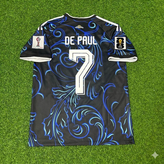 Rodrigo de Paul #7 Argentina 2026 World Cup New Season Football Jersey Kit