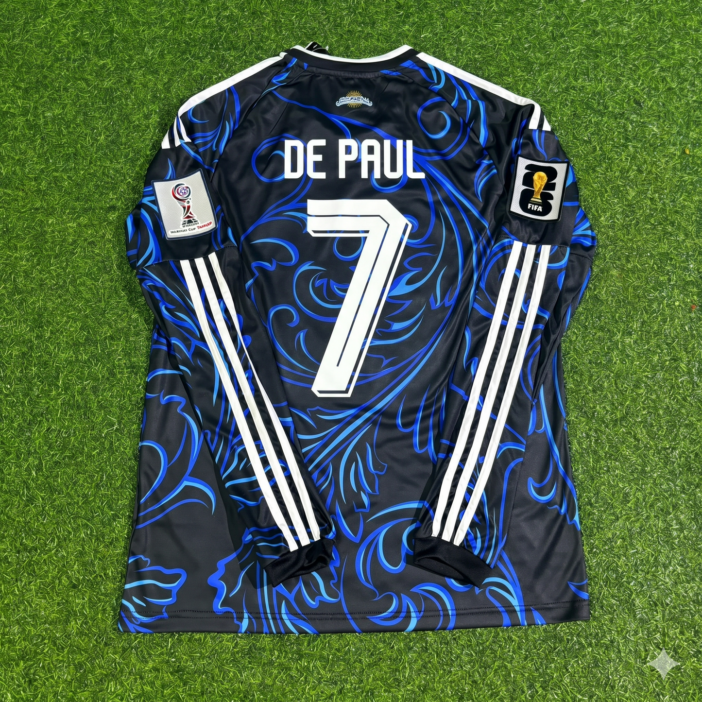 Rodrigo de Paul Argentinien WM 2026 Langarm-Fußballtrikot