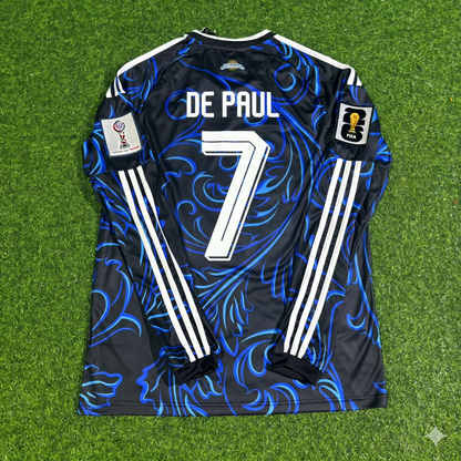 Rodrigo de Paul Argentinien WM 2026 Langarm-Fußballtrikot