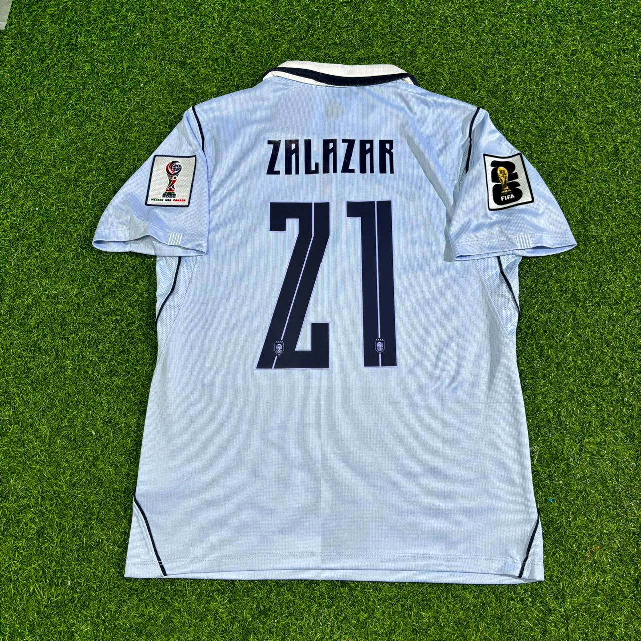 Rodrigo Zalazar #21 Uruguay 2026 World Cup Home Sky Blue Jersey