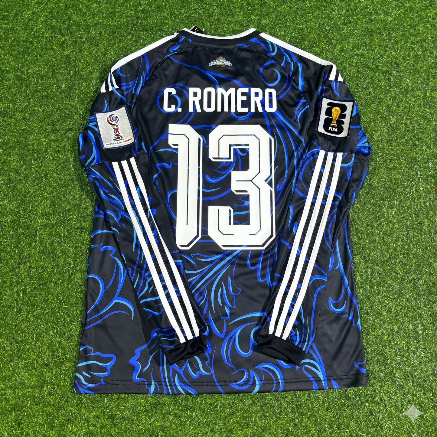 Cristian Romero Argentina 2026 World Cup Long Sleeve Football Jersey