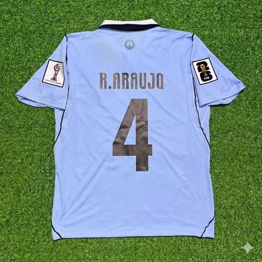Ronald Araújo #4 Uruguay WM 2026 Heimtrikot Himmelblau