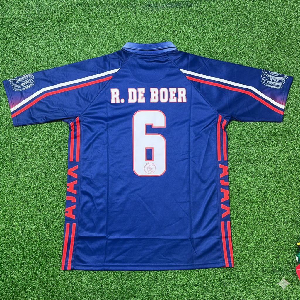 Ronald de Boer Ajax 1997–1998 Retro Football Jersey Kit