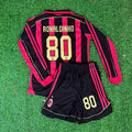 Ronaldinho Gaúcho 80 – AC Milan 2008-2009 Home Long Sleeve Retro Kit Jersey – | Trikot | Maillot Soccer Shirt