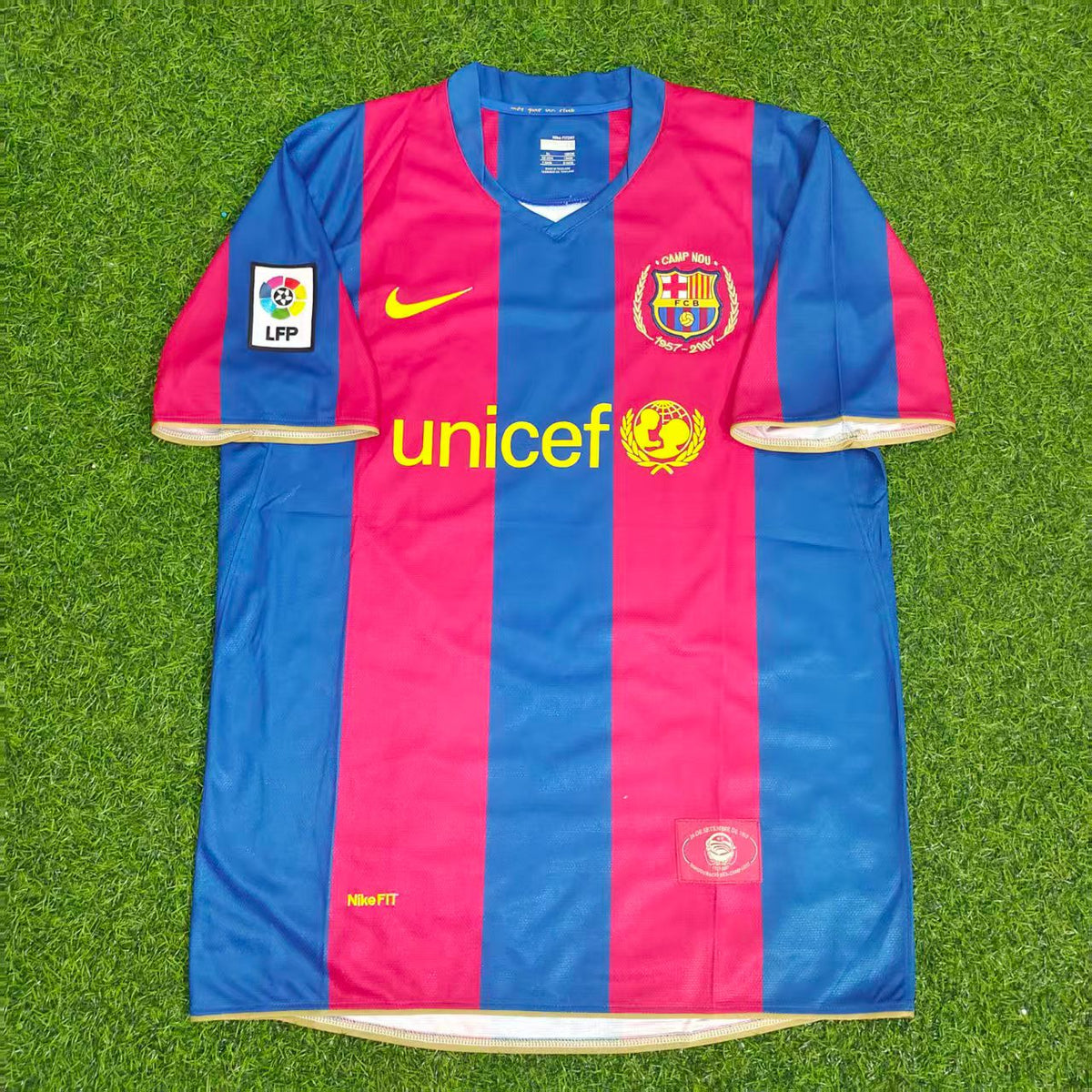 Ronaldinho Barcelona 2007 2008 Retro Jersey Maillot Trikot Maglia