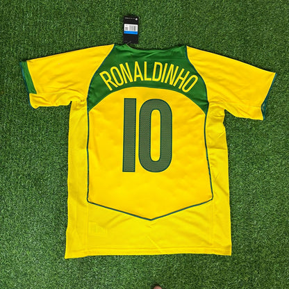 Ronaldinho Gaucho – Brazil 2004–2006 Retro Kit Jersey – | Trikot | Maillot Soccer Shirt