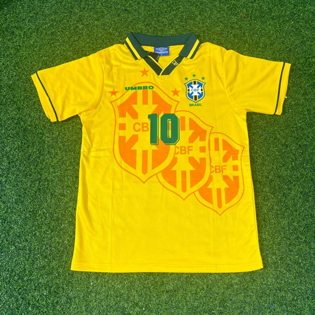 Camiseta de fútbol retro de Brasil Ronaldinho #10