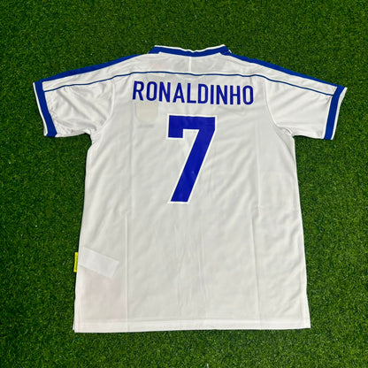 Camiseta de fútbol retro de Ronaldinho #7 de Brasil