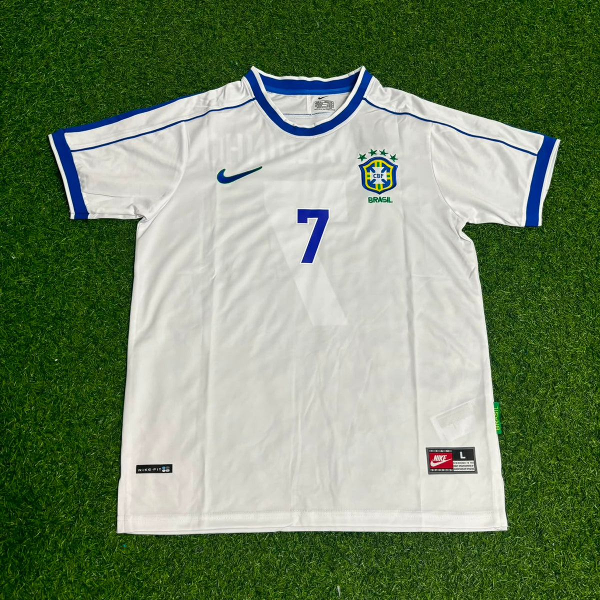 Camiseta de fútbol retro de Ronaldinho #7 de Brasil