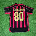 Ronaldinho Gaúcho 80 – Milan 2008-2009 Heim Retro Trikot Maillot Fußball Shirt