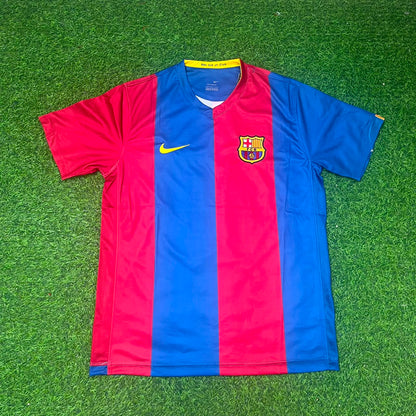 Ronaldinho Gaucho Barcelona 2006/2007 Heim Retro Fußball Trikot