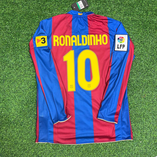 Ronaldinho Gaucho Barcelona 2007 Retro Football Jersey