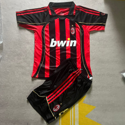 Robinho 70 AC Mailand 2007 Retro Kinder Trikotset Trikot Maillot Enfant Kindertrui Fußballtrikot