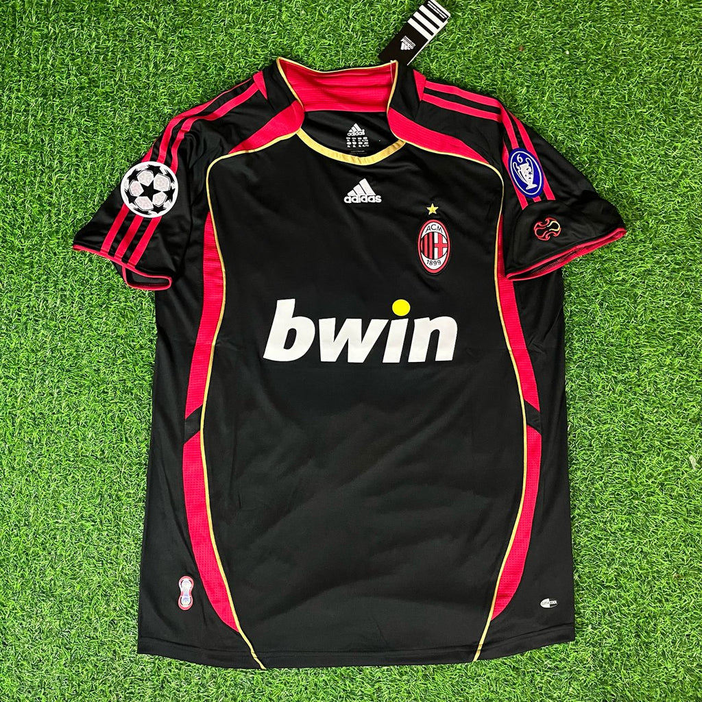 Ronaldo Nazario Fenomeno #99 – AC Milan Schwarz 2006-07 Retro Trikot Maillot Fußballtrikot