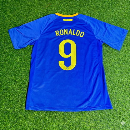 Ronaldo Nazario Brasilien WM 2010 Retro Blau Trikot